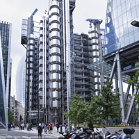 Buy canvas prints of City of London, Lloyds building by Jeanette Teare