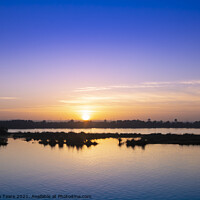 Buy canvas prints of Nile sunset by Jeanette Teare