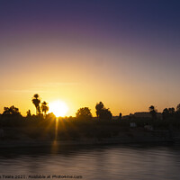 Buy canvas prints of Sunset on River Nile by Jeanette Teare