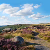 Buy canvas prints of Curbar edge, Peak district by Jeanette Teare