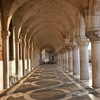 Buy canvas prints of Venice arches by Jeanette Teare