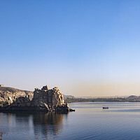 Buy canvas prints of Lower lake at Aswan, Egypt by Jeanette Teare