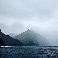 Buy canvas prints of Faroe Islands Coast Reverse by Karen Gurney