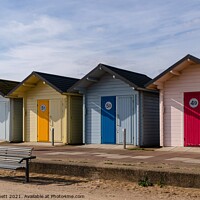 Buy canvas prints of Beach Huts  by GILL KENNETT