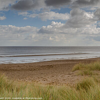 Buy canvas prints of Beach at huttoft car terrace, Lincolnshire by GILL KENNETT