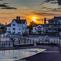 Buy canvas prints of Sutton on Sea sunset by GILL KENNETT