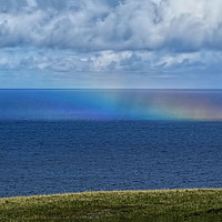 Buy canvas prints of Rainbow on the Sea at Cape Wrath. by Paul Welsh