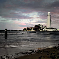 Buy canvas prints of St Mary's Lighthouse by Paul Welsh