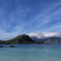 Buy canvas prints of Lofoten Arctic Seascape by Brian Spooner