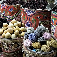 Buy canvas prints of Egyptian Market Stall by Brian Spooner