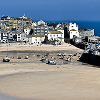 Buy canvas prints of St Ives Harbour by Brian Spooner