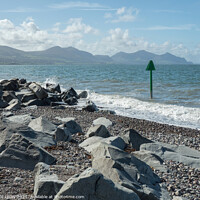 Buy canvas prints of Beach at Dinas Dinlle by JUDI LION