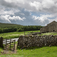 Buy canvas prints of Yorkshire Dales barn by JUDI LION
