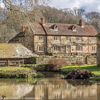 Buy canvas prints of Stedham Mill and houses by JUDI LION
