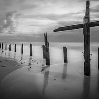 Buy canvas prints of Tides (B&W) by Sarah Toon LRPS