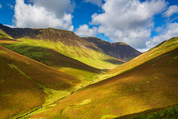Newlands Pass in Lake District in England Picture Board by Steve Heap