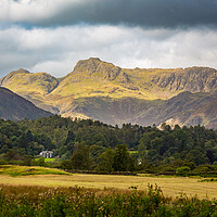 Buy canvas prints of Langdale Pikes in Lake District by Steve Heap