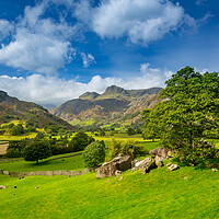 Buy canvas prints of Langdale Pikes in Lake District by Steve Heap