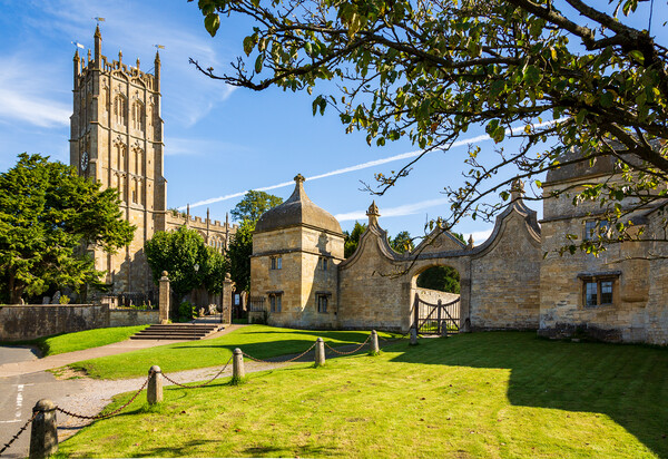 Church and gateway in Chipping Campden Picture Board by Steve Heap