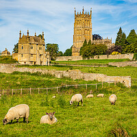 Buy canvas prints of Church St James across meadow in Chipping Campden by Steve Heap