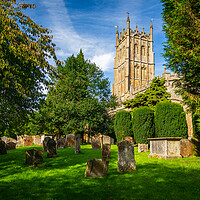 Buy canvas prints of Church and graveyard in Chipping Campden by Steve Heap