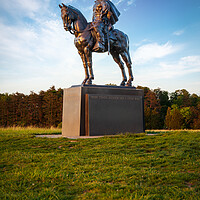 Buy canvas prints of Statue of Stonewall Jackson by Steve Heap