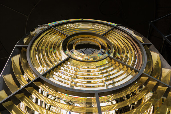 Detail of lighthouse lens at Lizard Light house in Picture Board by Steve Heap