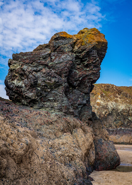 Unusual rock formation at Kynance Cove near the Lizard in Cornwa Picture Board by Steve Heap