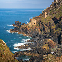 Buy canvas prints of Long duration image of the ruins at Botallack tin mine by Steve Heap