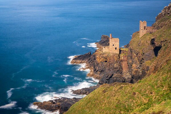 Long duration image of the ruins at Botallack tin  Picture Board by Steve Heap