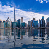Buy canvas prints of Futuristic Dubai Skyline by Steve Heap