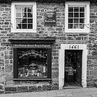 Buy canvas prints of Oldest sweet shop in England in Pateley Bridge by Steve Heap