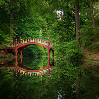 Buy canvas prints of Crim Dell bridge at William and Mary college by Steve Heap
