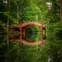 Buy canvas prints of Crim Dell bridge at William and Mary college by Steve Heap