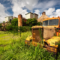 Buy canvas prints of Abandoned truck by old sugar mill at Koloa Kauai by Steve Heap