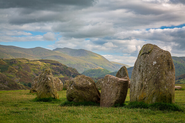 Castlerigg Stone Circle near Keswick Picture Board by Steve Heap