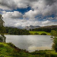 Buy canvas prints of Loughrigg Tarn in Lake District by Steve Heap
