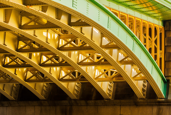 Underneath Southwark Bridge in London Picture Board by Steve Heap