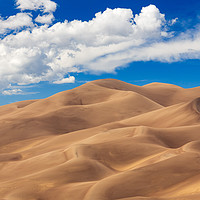 Buy canvas prints of Panorama of Great Sand Dunes NP  by Steve Heap