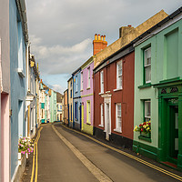 Buy canvas prints of Colorful painted houses in Appledore, Devon by Steve Heap