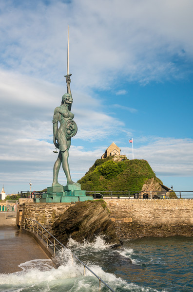 Damien Hirst statue Verity in Ilfracombe Picture Board by Steve Heap