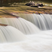 Buy canvas prints of Abstract rendition of heavily flooded waterfall by Steve Heap