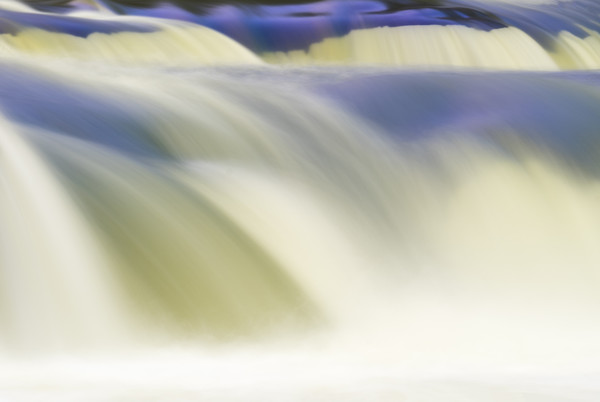 Abstract rendition of heavily flooded waterfall Picture Board by Steve Heap