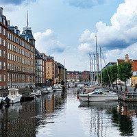 Buy canvas prints of Christianshavns Kanal in Copenhagen Denmark by Steve Heap