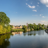 Buy canvas prints of View over the River Severn from English Bridge in  by Steve Heap