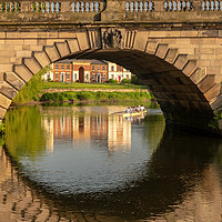 Buy canvas prints of Rowers under English Bridge in Shrewsbury by Steve Heap