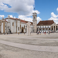Buy canvas prints of Johannine Library in main quadrangle of University of Coimbra by Steve Heap