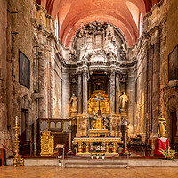 Buy canvas prints of Interior of Sao Domingos church in Lisbon by Steve Heap