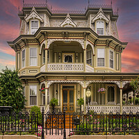 Buy canvas prints of Victorian home in Cape May New Jersey by Steve Heap