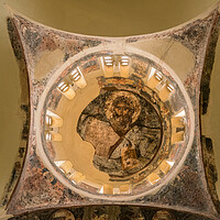 Buy canvas prints of Ceiling of Holy Apostles of Solaki church in Greek Agora by Steve Heap